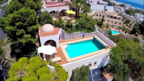Ferienhaus in Mojácar mit Garten, Grill und Terrasse und Meerblick und Neben dem Strand